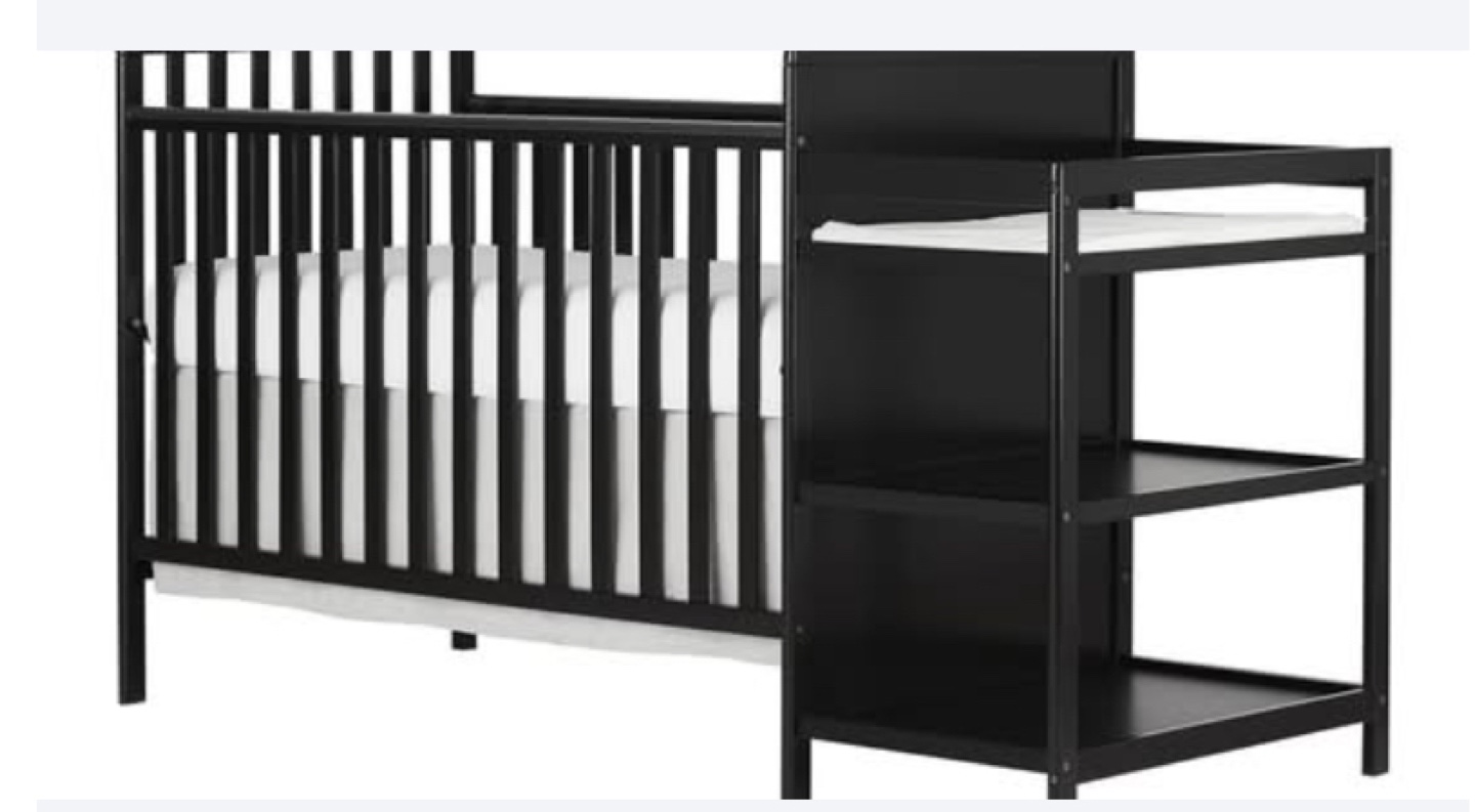 Baby Crib with Changing Table - photo 2