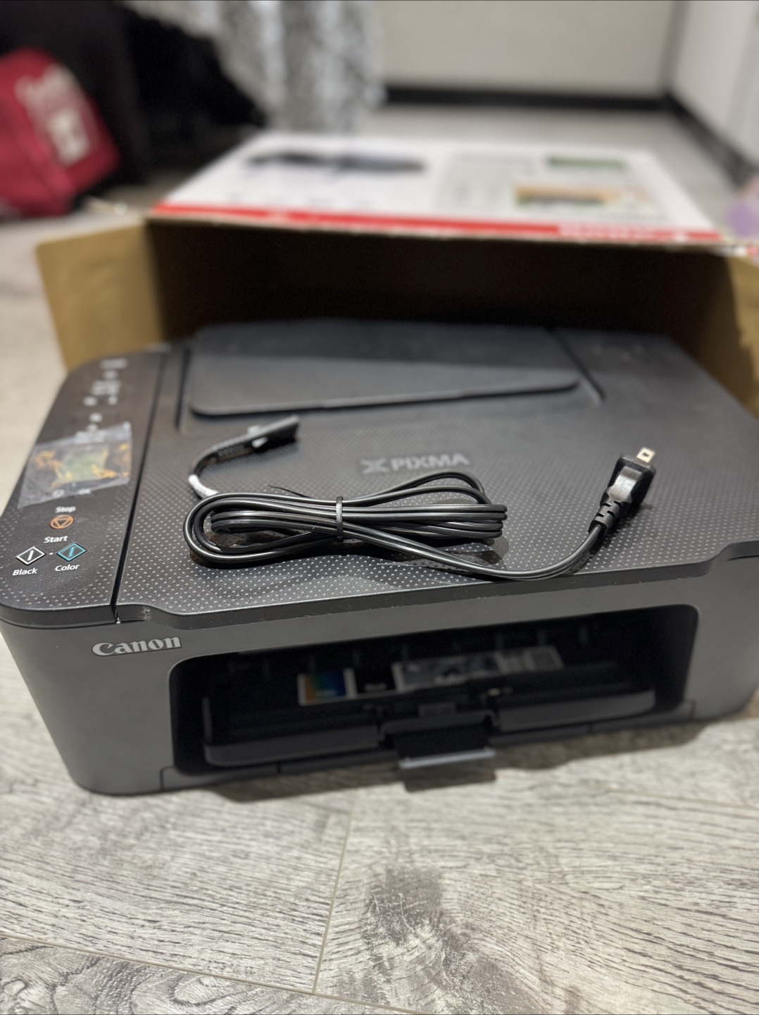 Canon PIXMA TS3720 Wireless All-in-One Printer - Black