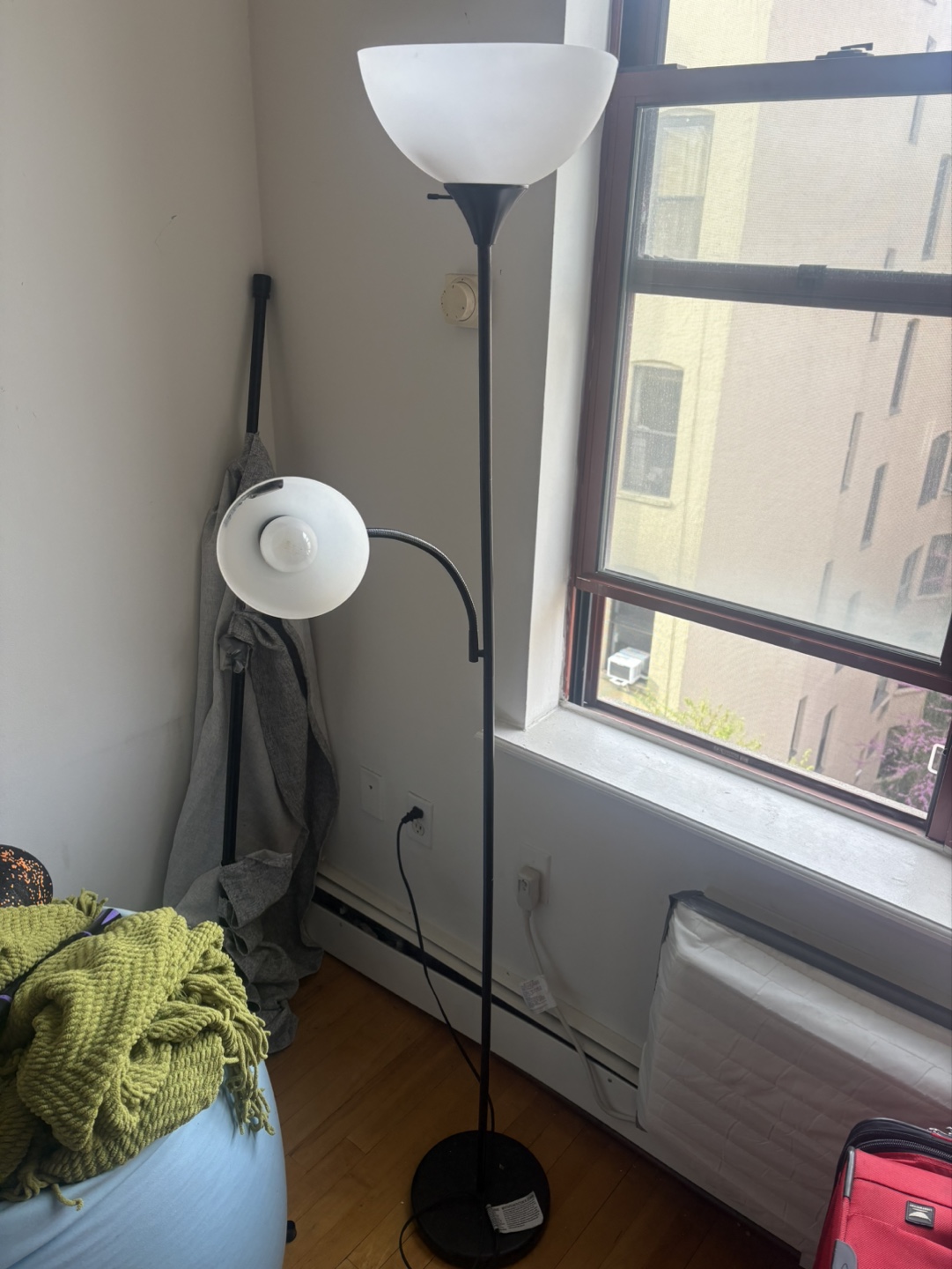Black Floor Lamp with Two Lights - photo 2