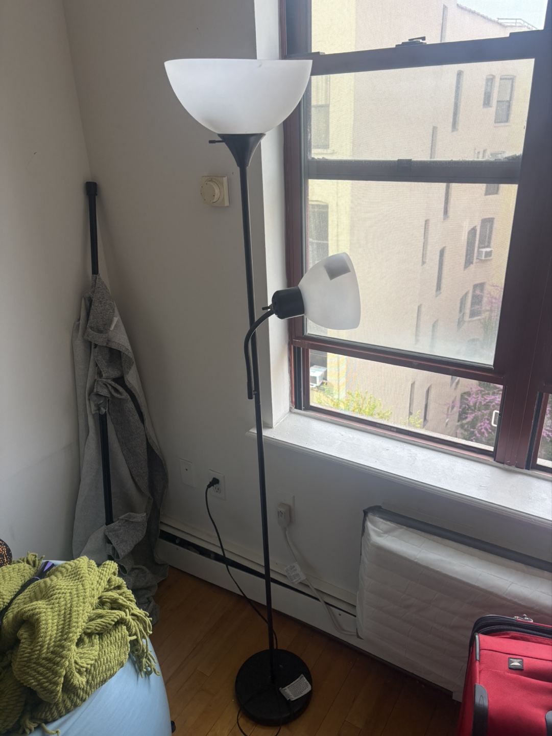 Black Floor Lamp with Two Lights - photo 3