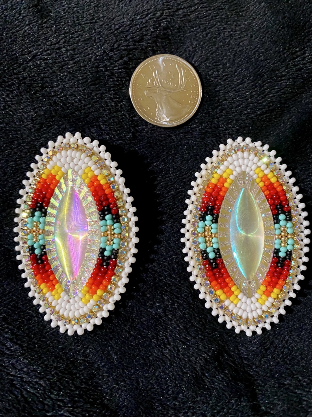 Beaded Earrings First Nations
