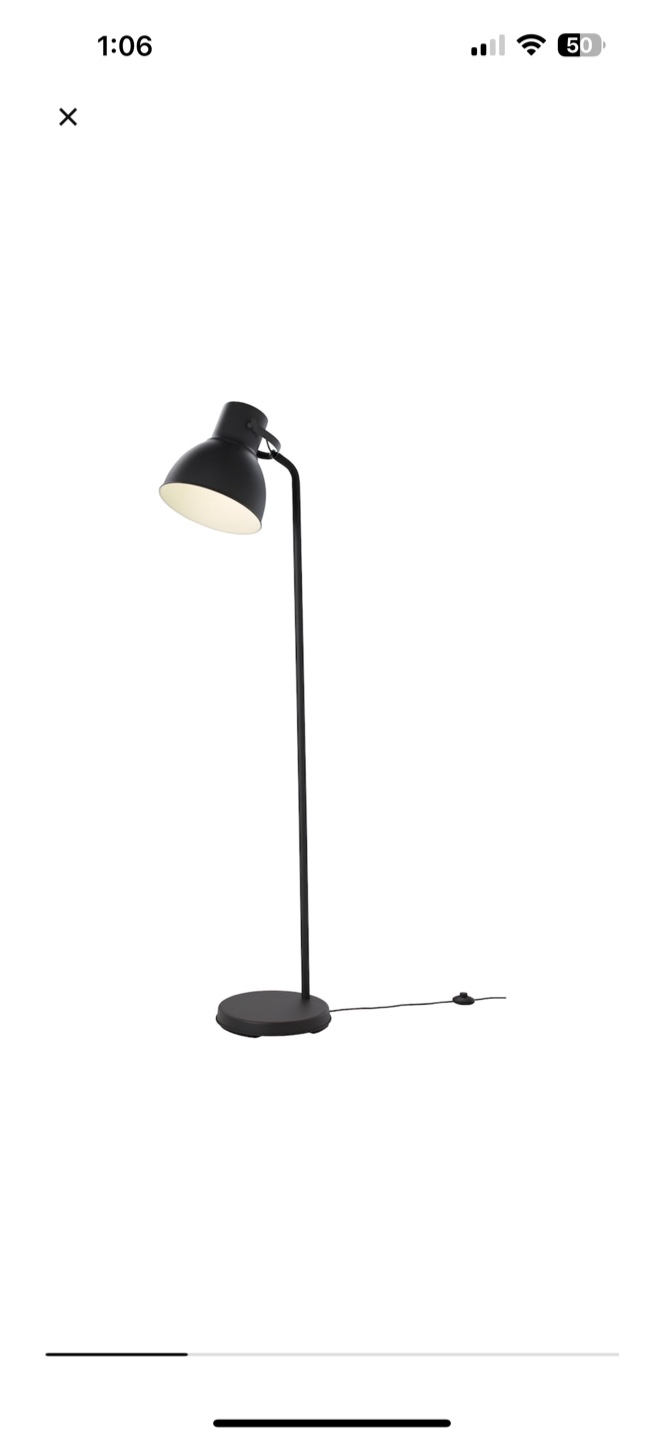 IKEA HEKTAR Floor Lamp - Black - photo 2