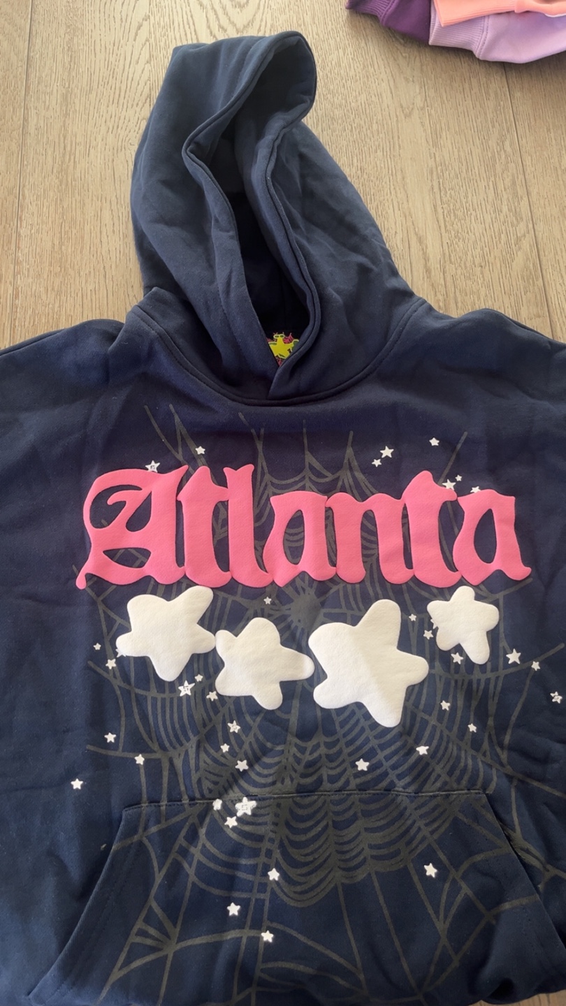 Sp5der Atlanta Hoodie Navy