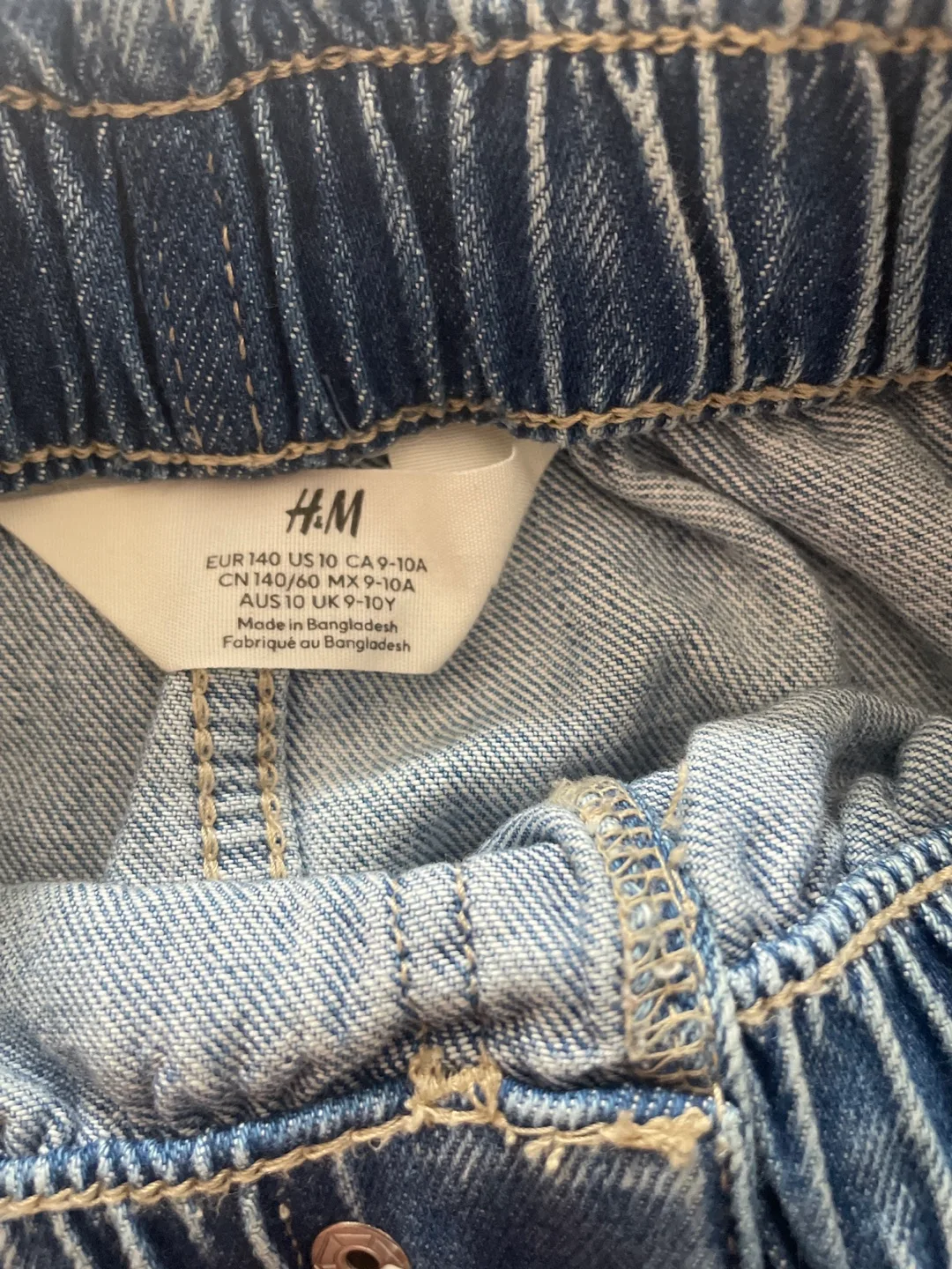 H&M Girls' Denim Mini Skirt with Pockets image indicator(3)