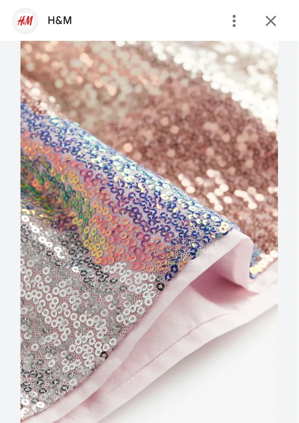 Girls' H&M Sequined Skirt image indicator(2)