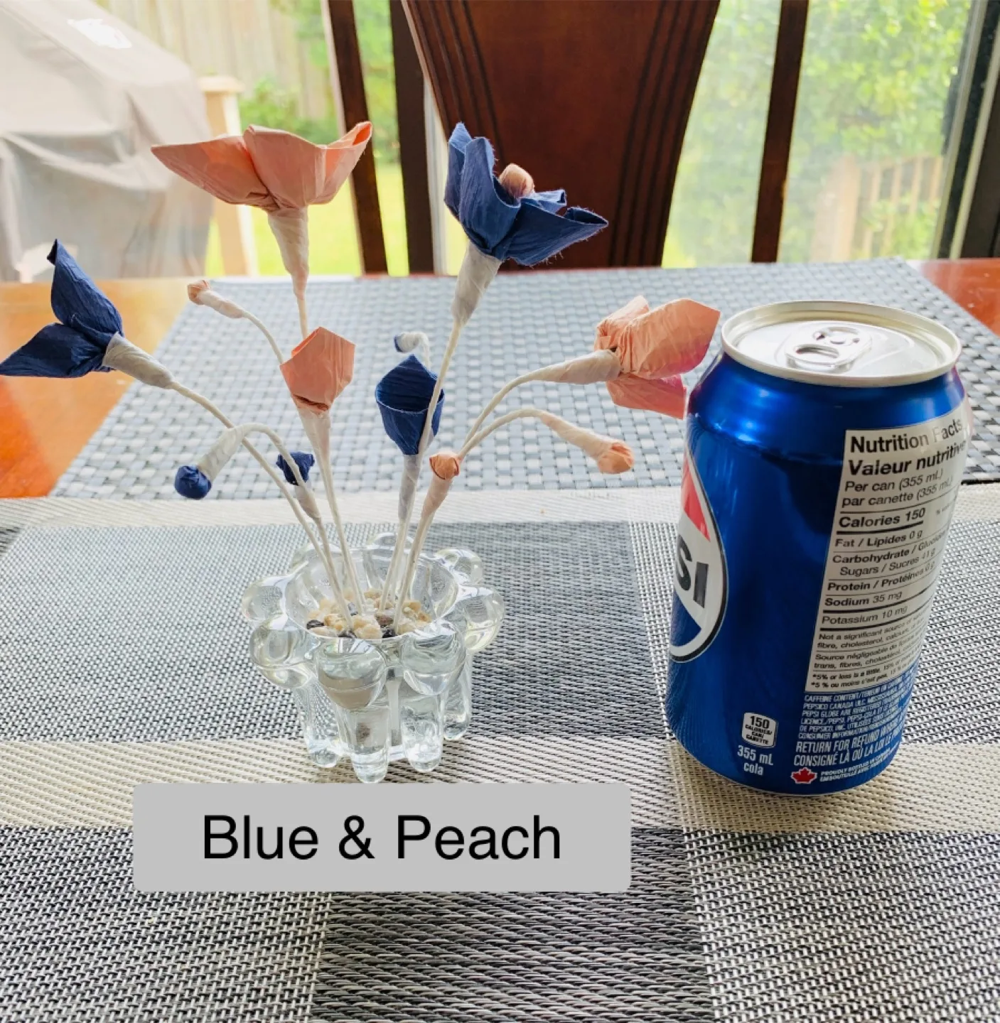 NEW handcrafted flower decor in glass pot image indicator(2)