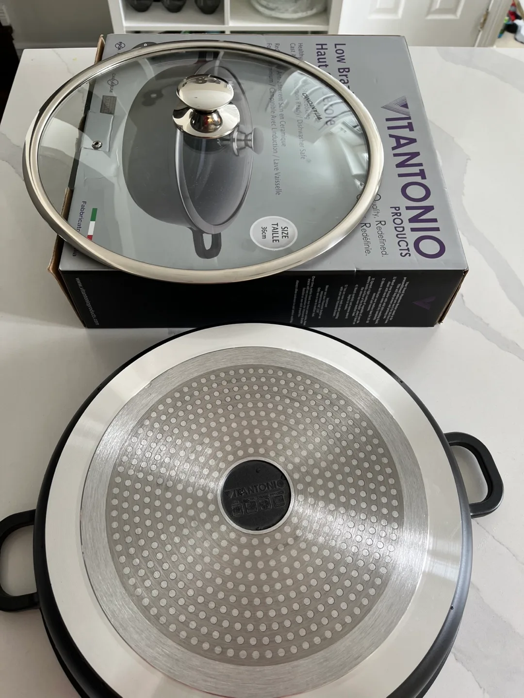 Vitantonio Low Brazier Haut Casserole 36cm image indicator(3)