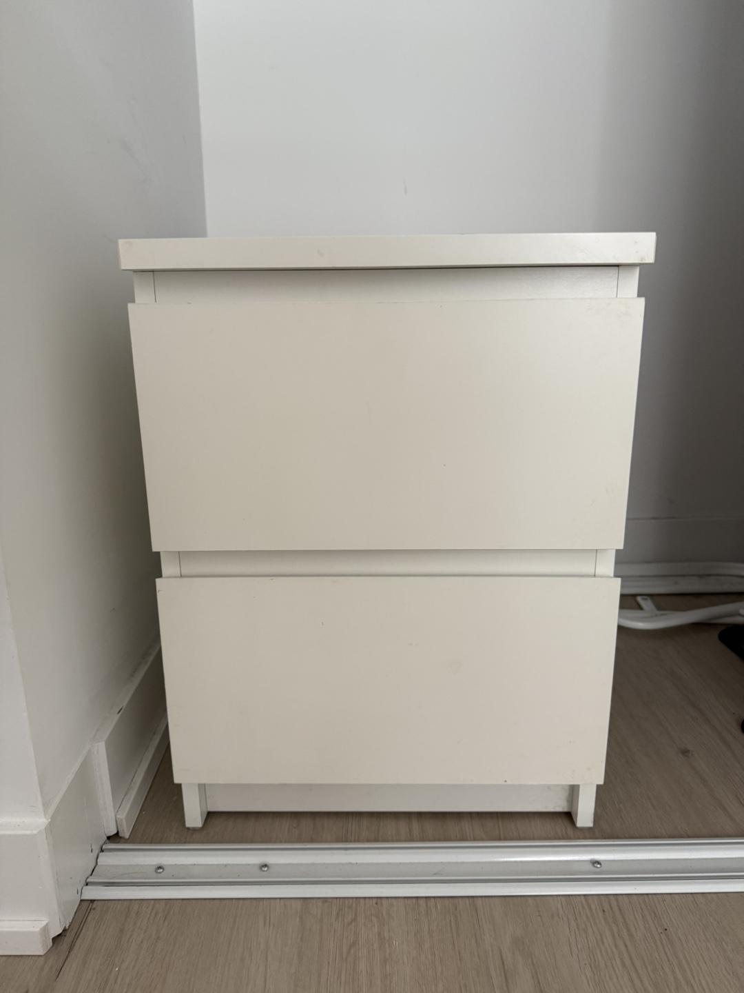 IKEA MALM Two-Drawer Nightstand - White