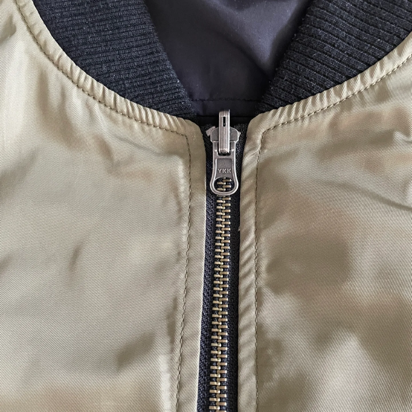 Reversible Bomber Jacket Khaki&Black size S image indicator(2)