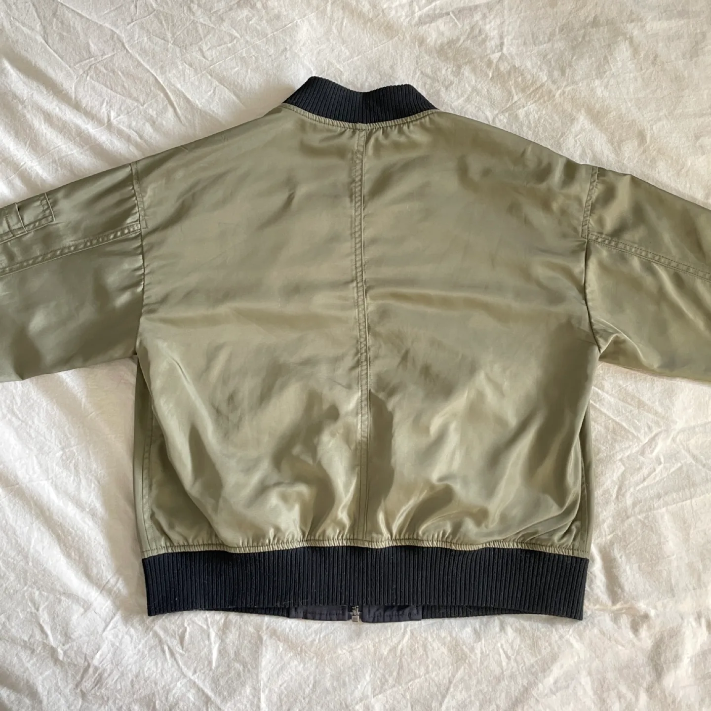 Reversible Bomber Jacket Khaki&Black size S image indicator(3)
