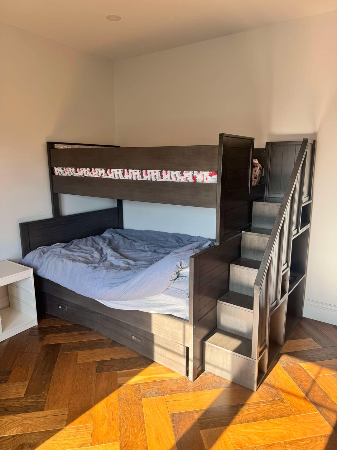 Kids Bunk Bed with integrated stairs and storage