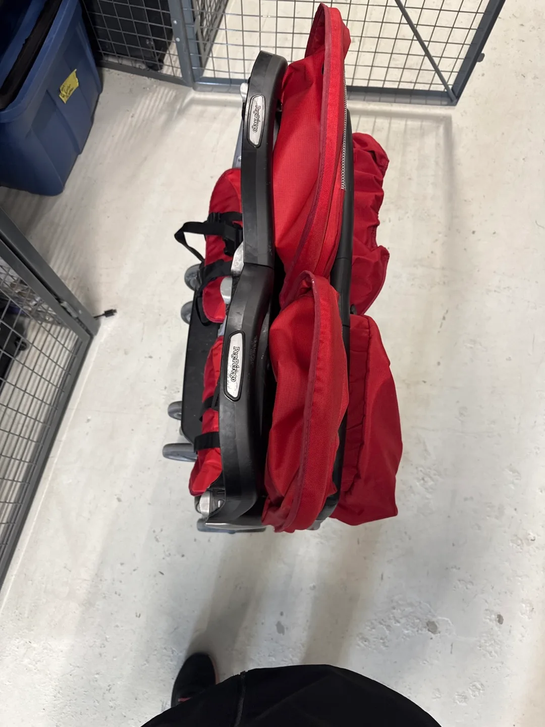 Peg Perego Aria Twin Double Stroller - Geranium Red image indicator(6)