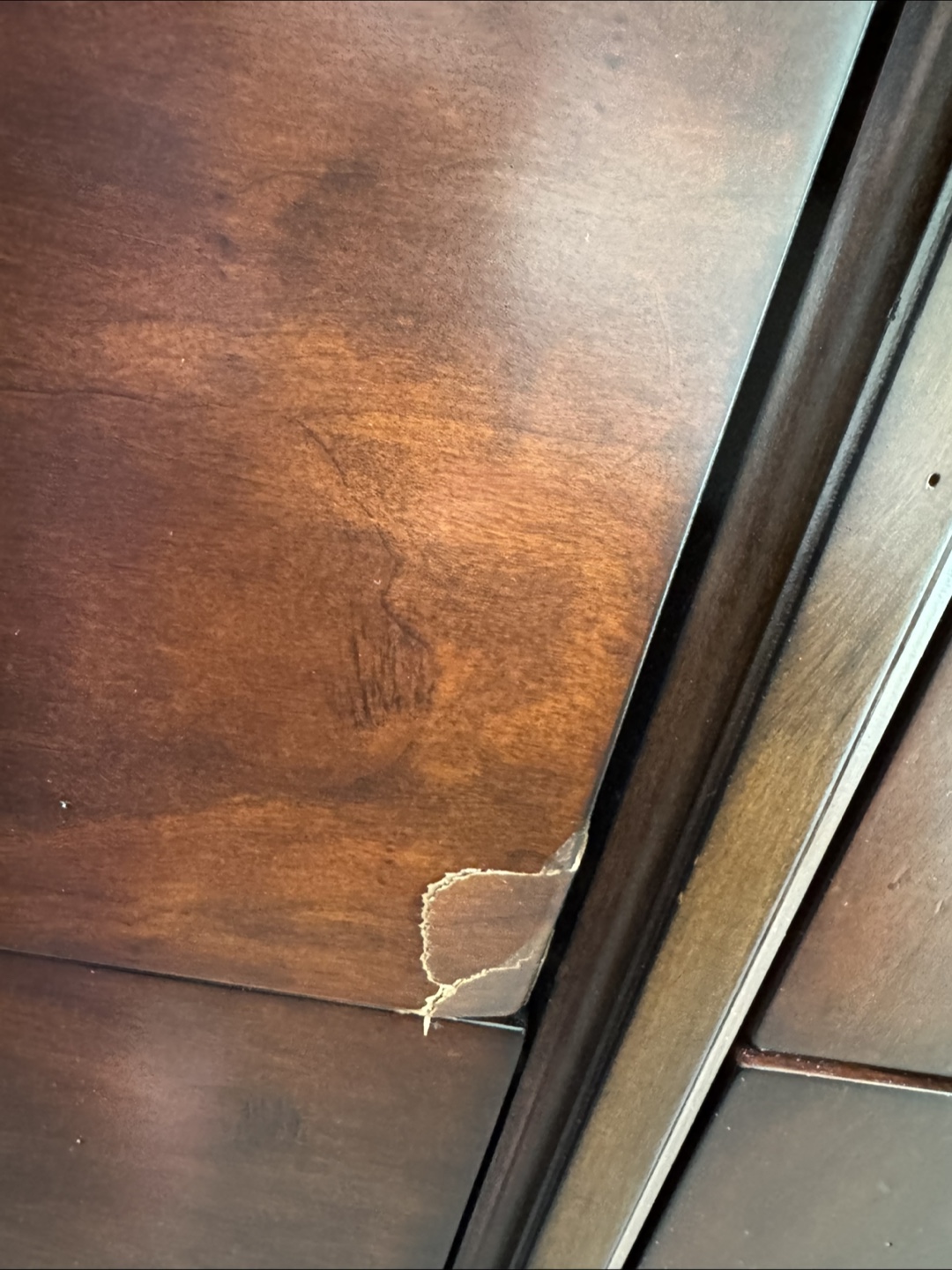 Dark Brown Wooden Dresser with Nine Drawers - photo 5