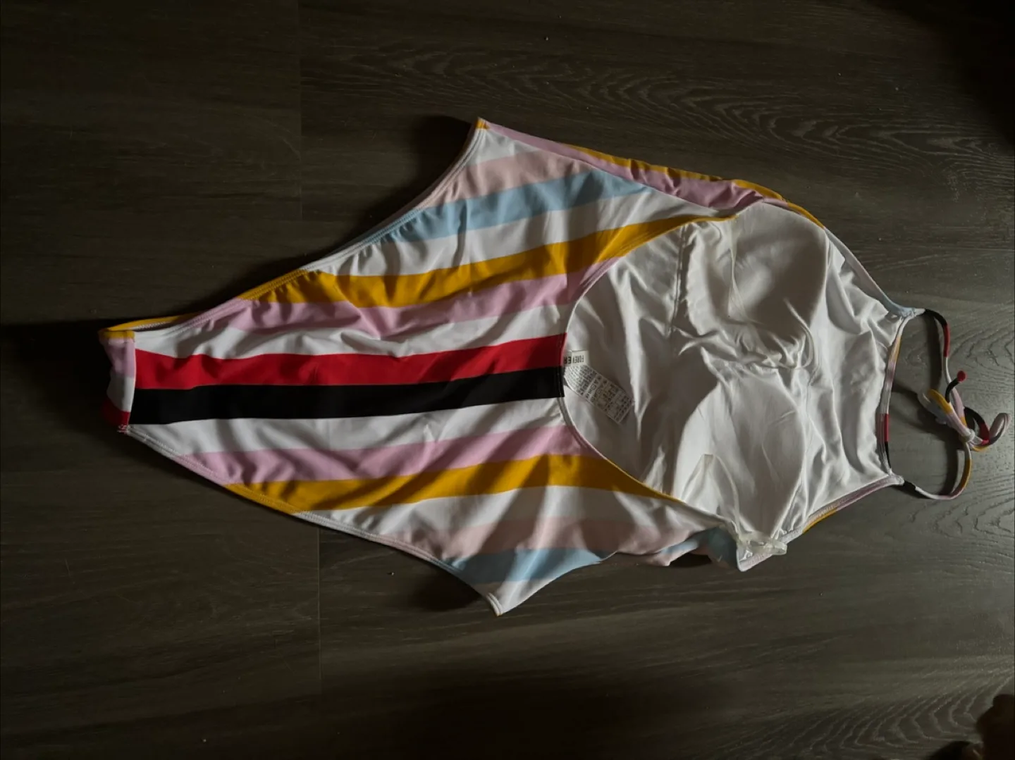 Striped Halter One-Piece Swimsuit thumbnail