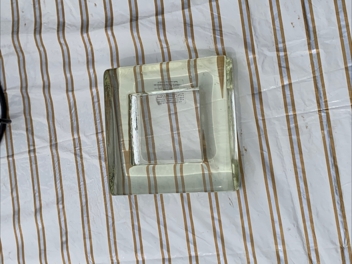 Glass ashtray - Clean and functional (New)