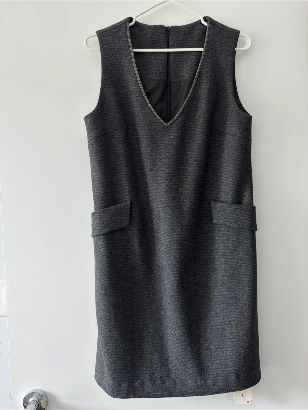 BooPala  Petite Sleeveless Shift Dress Sz L thumbnail
