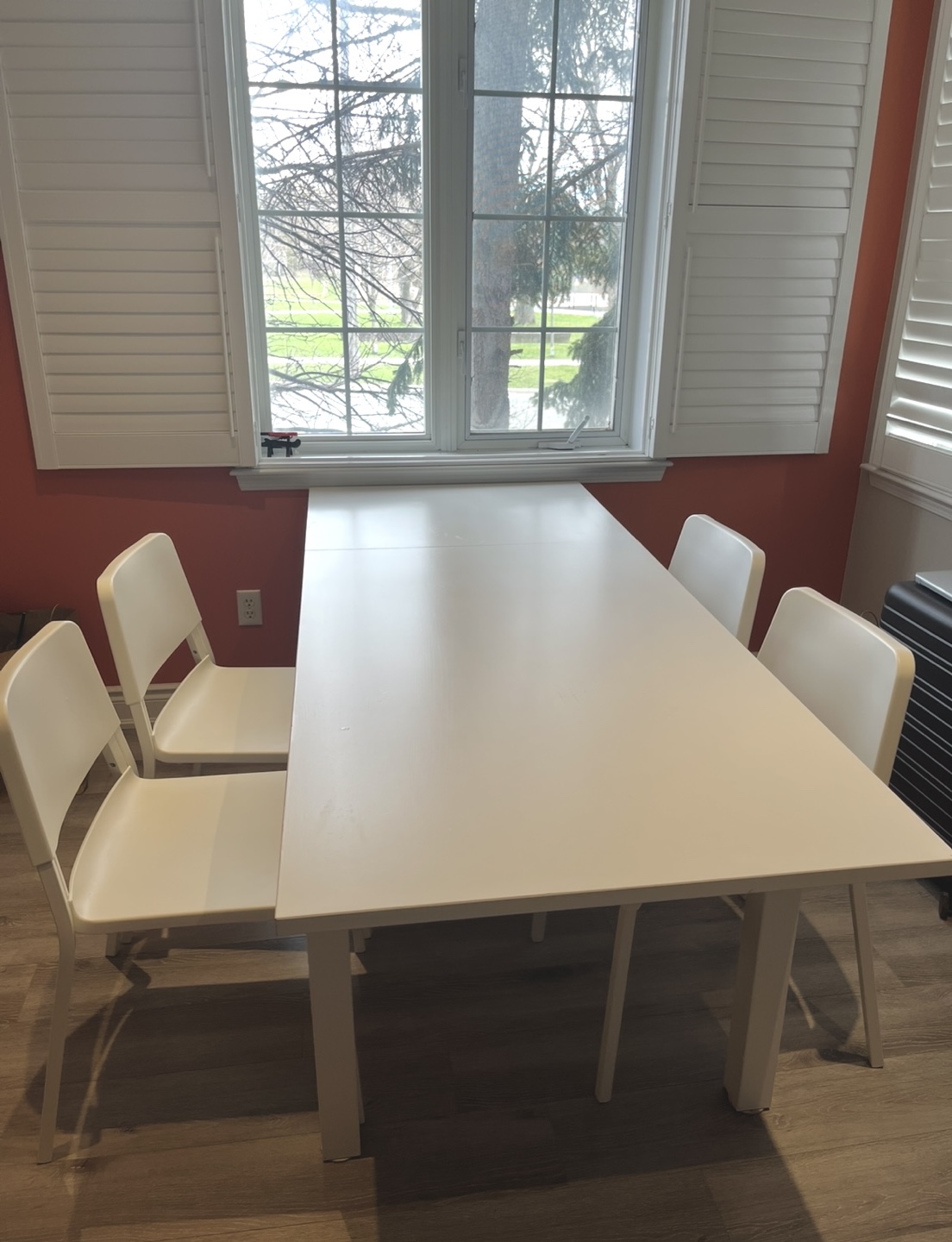 IKEA Extendable Dining Table with 5 Chairs - photo 3
