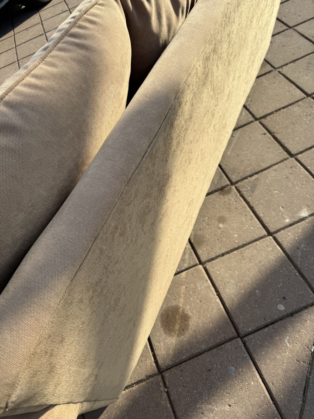 Beige Three-Seater Sofa - photo 4