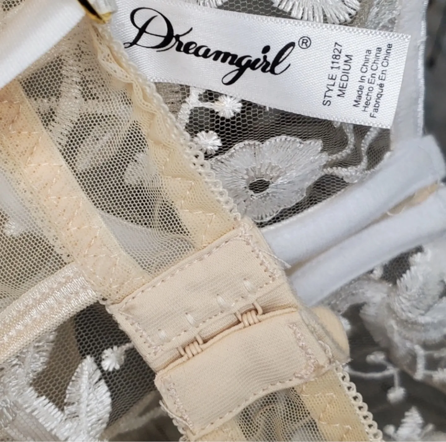 Dreamgirl Lace Thong Bodysuit Size Medium image indicator(3)