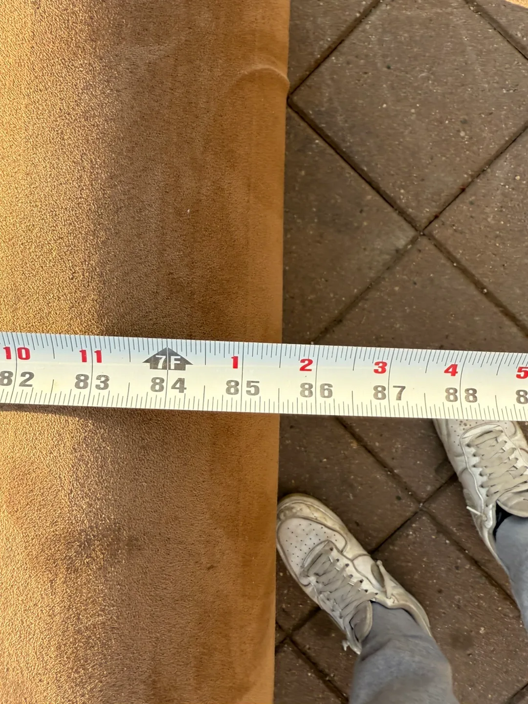 Brown Microfiber Sectional Sofa image indicator(5)