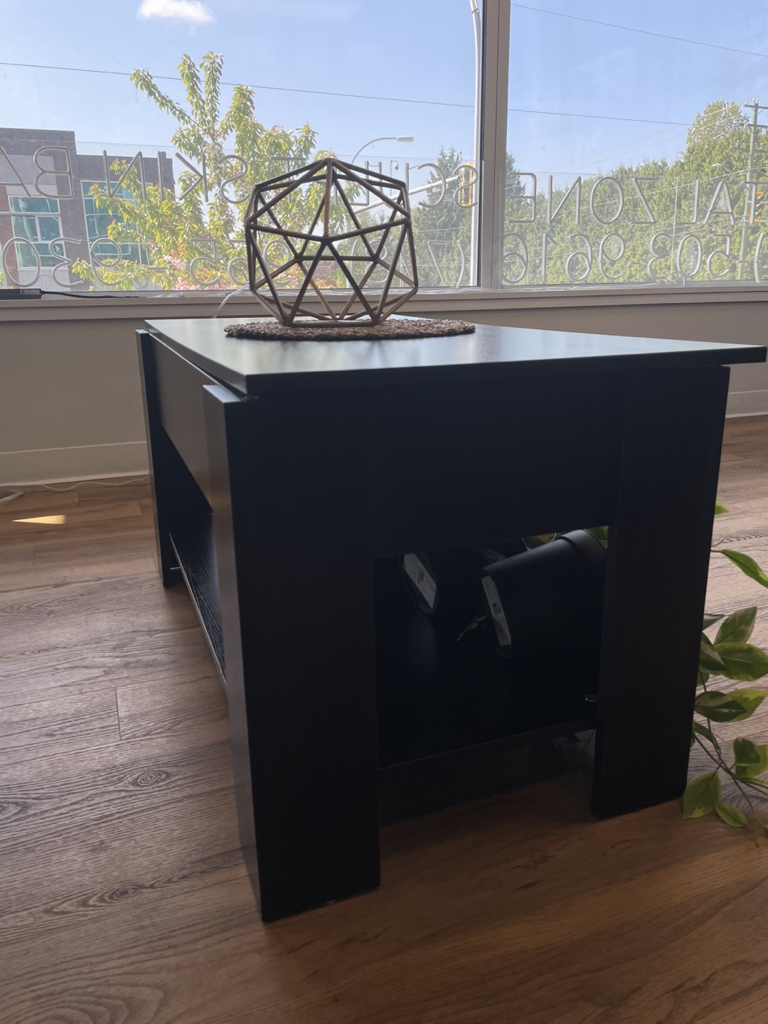 Black Lift Top Coffee Table with Storage