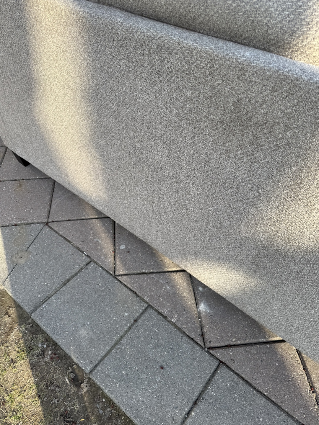 Grey Fabric Sofa - 3 seater - photo 4