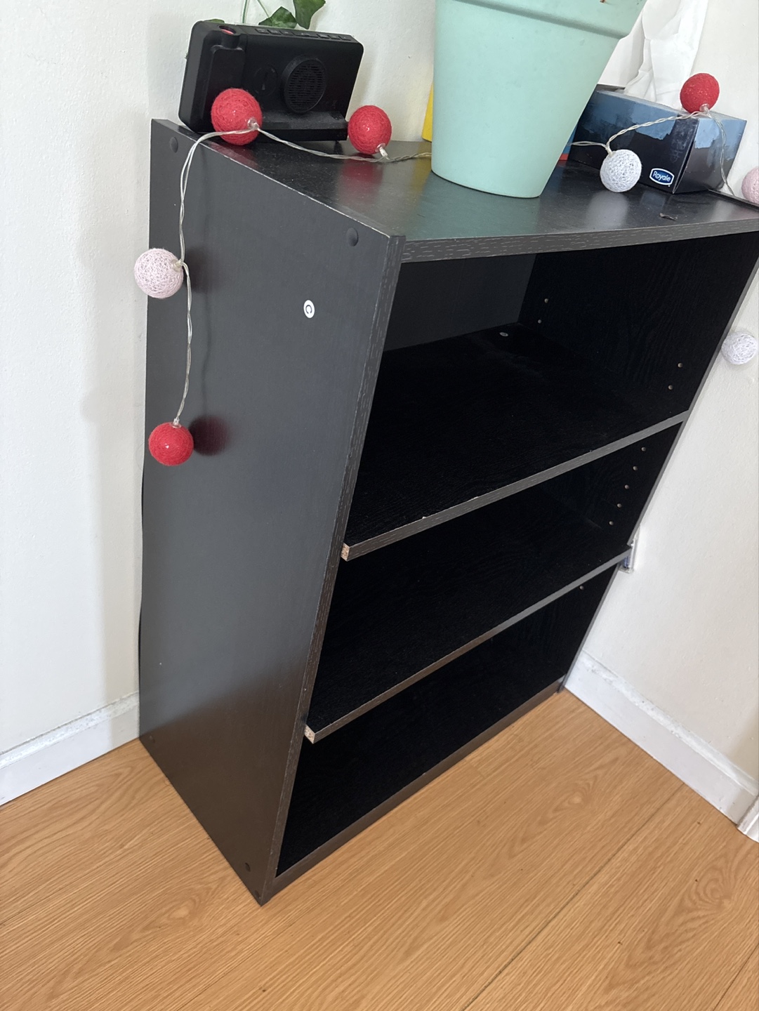 Mainstays 3-Shelf Bookcase - Black - photo 2