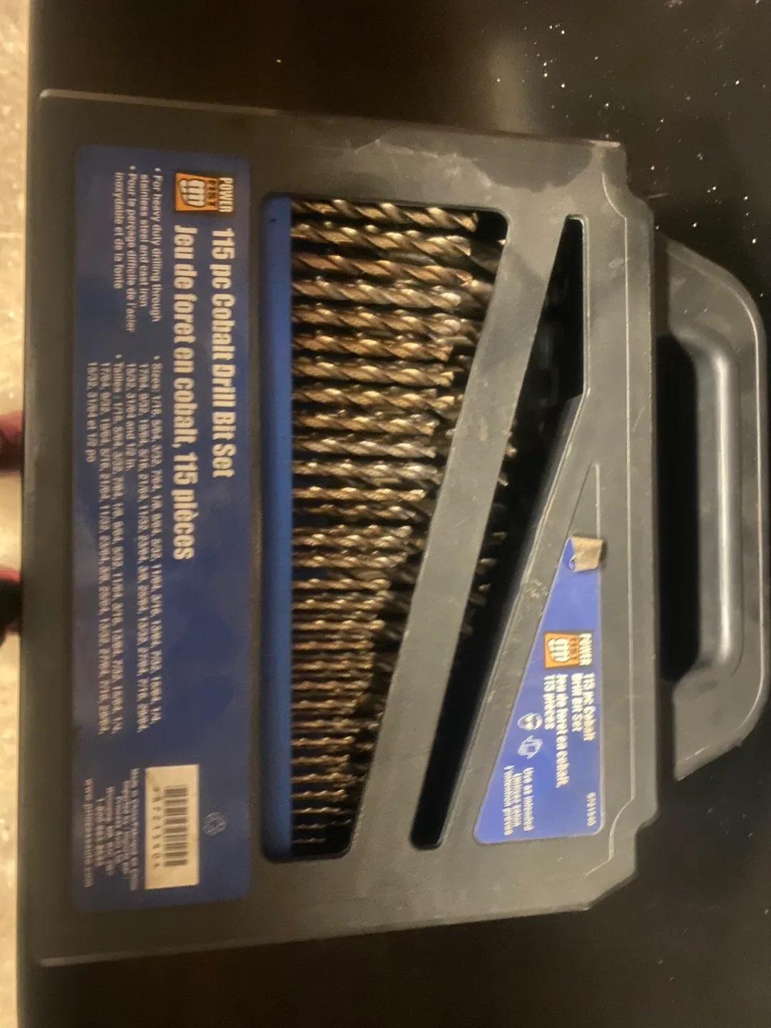 115-Piece Cobalt Drill Bit Set thumbnail