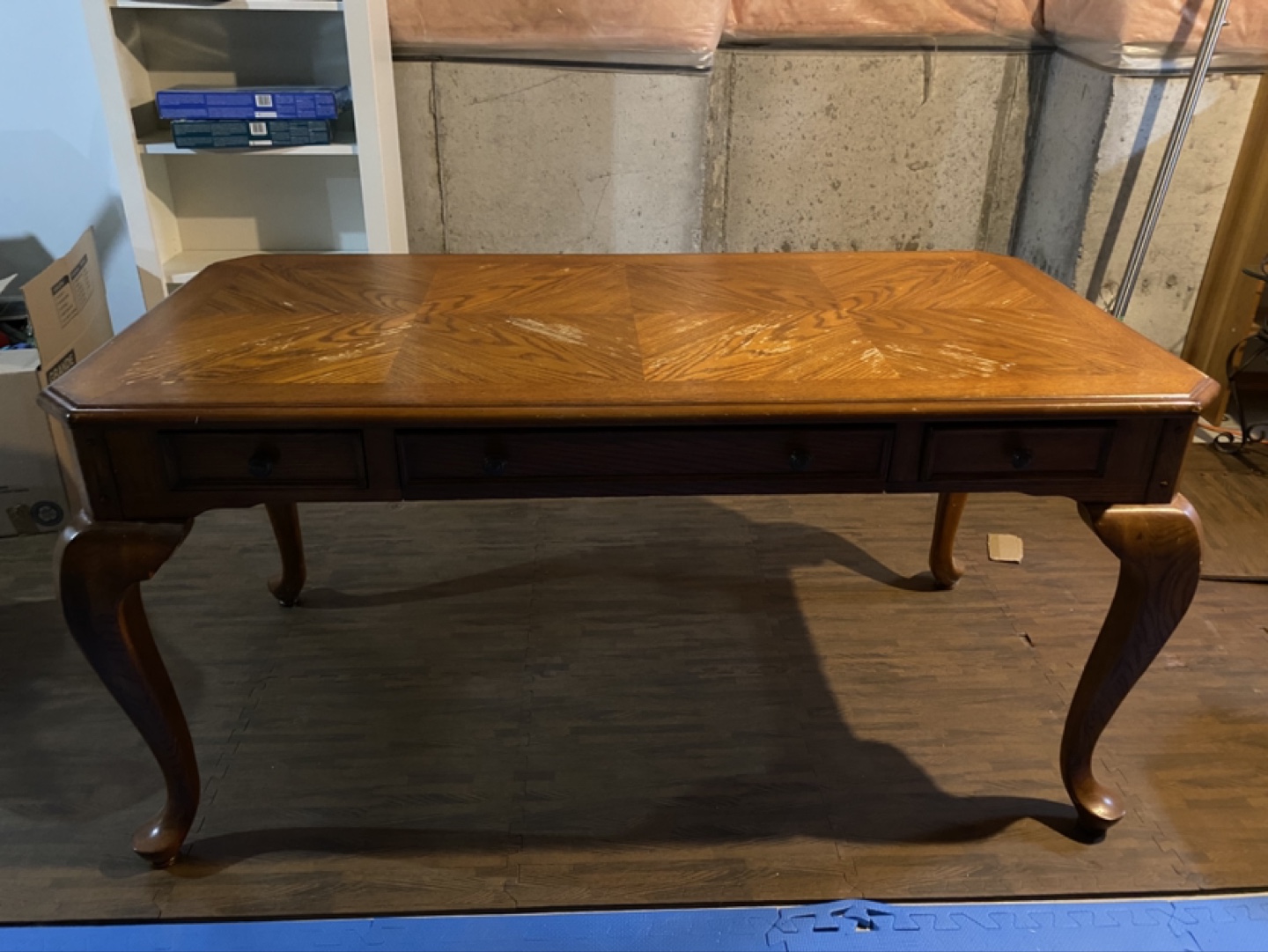 Vintage Solid Wood Table / Writing Desk