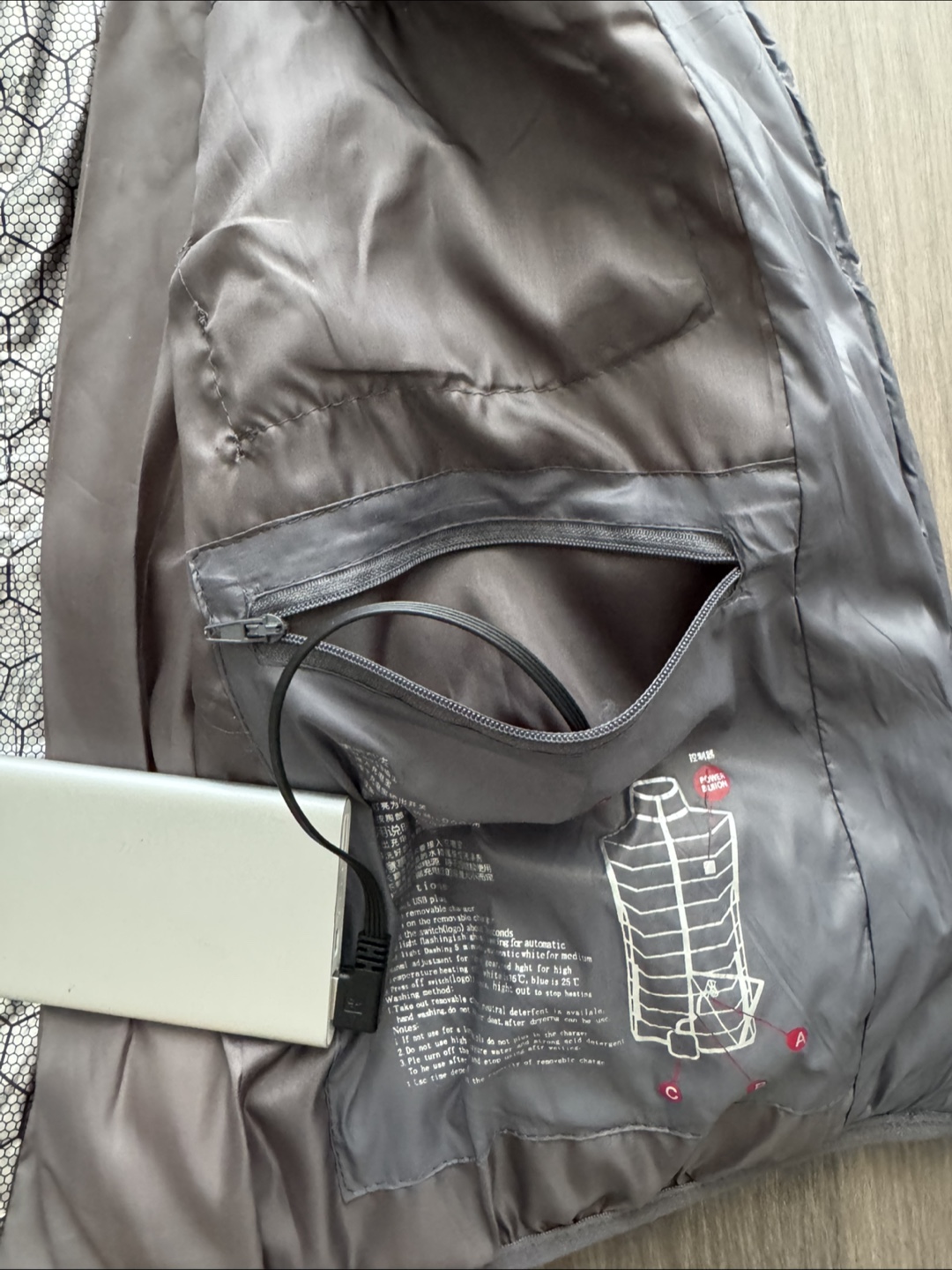 Unisex Grey Heated Vest - photo 5