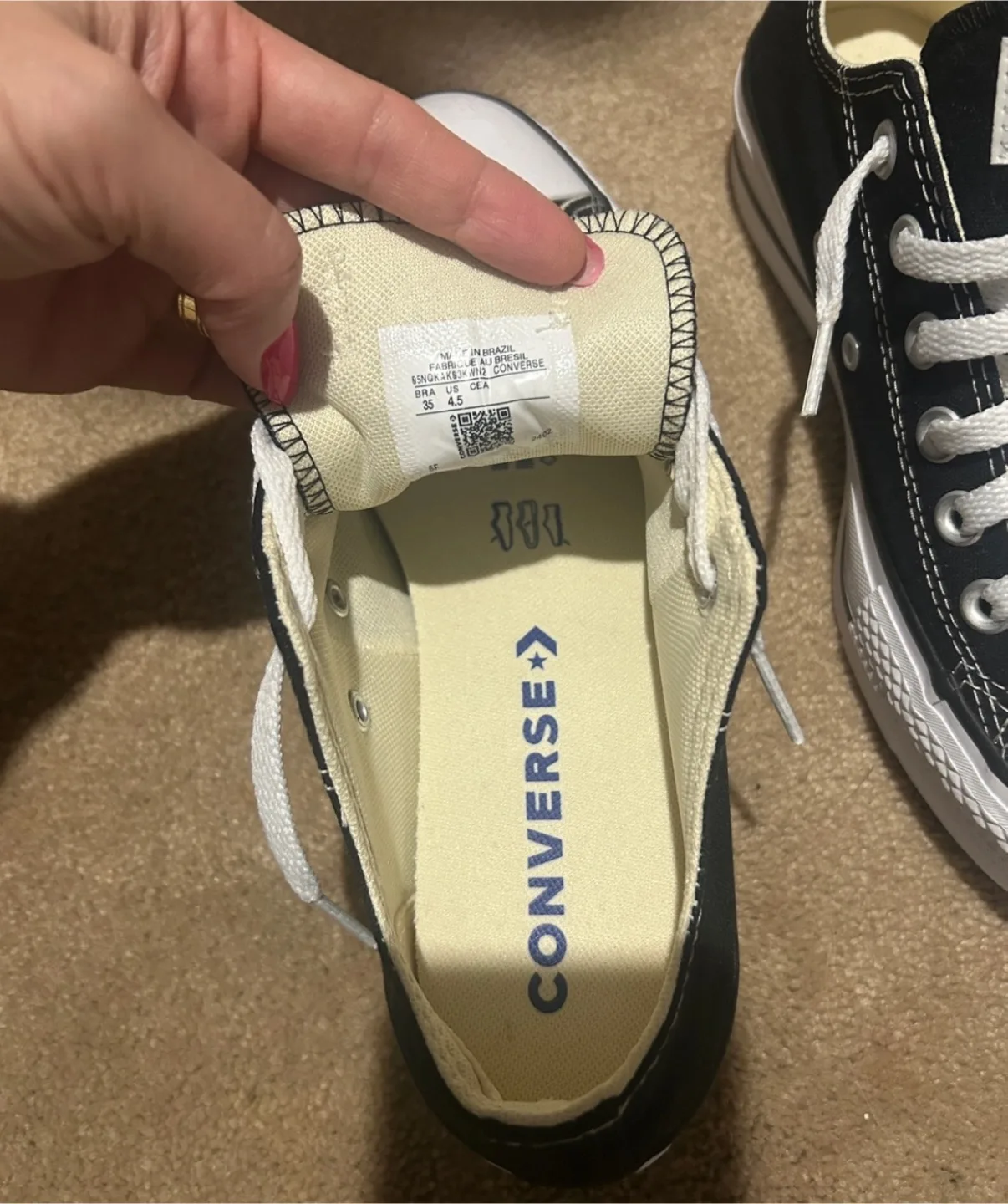 NEW - Rare black/white CHUCK TAYLOR ALL STAR LIFT LOW-TOP image indicator(3)