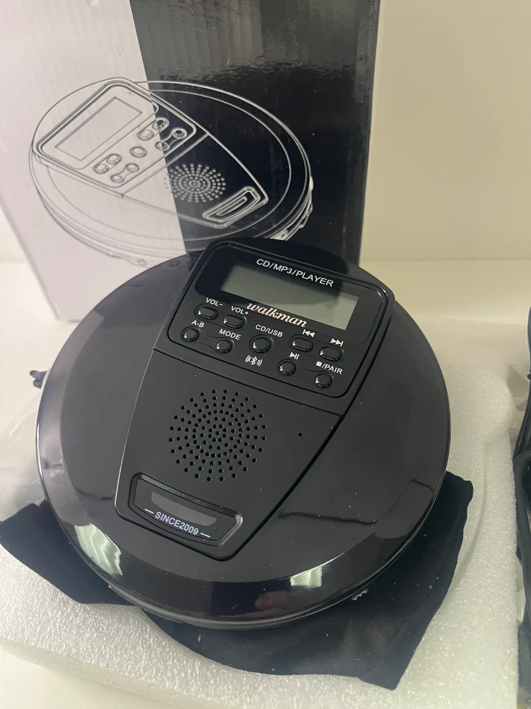 Portable CD/MP3 Player with Bluetooth - Walkman Brand thumbnail
