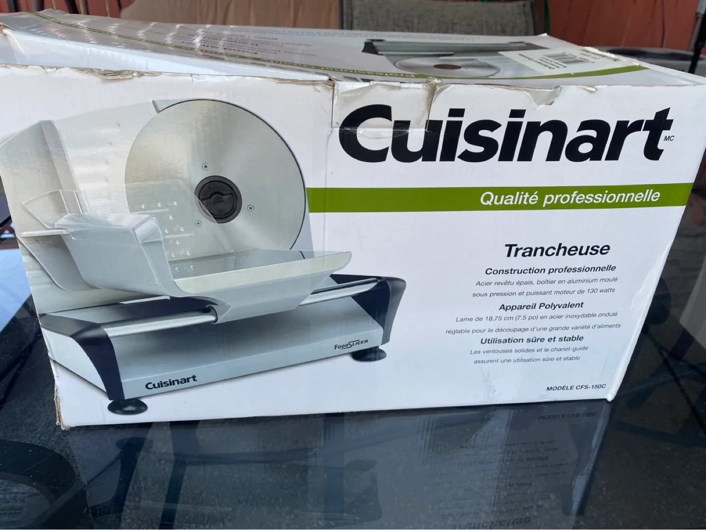 Cuisinart Professional Food Slicer CFS-150C - New in Box image indicator(2)
