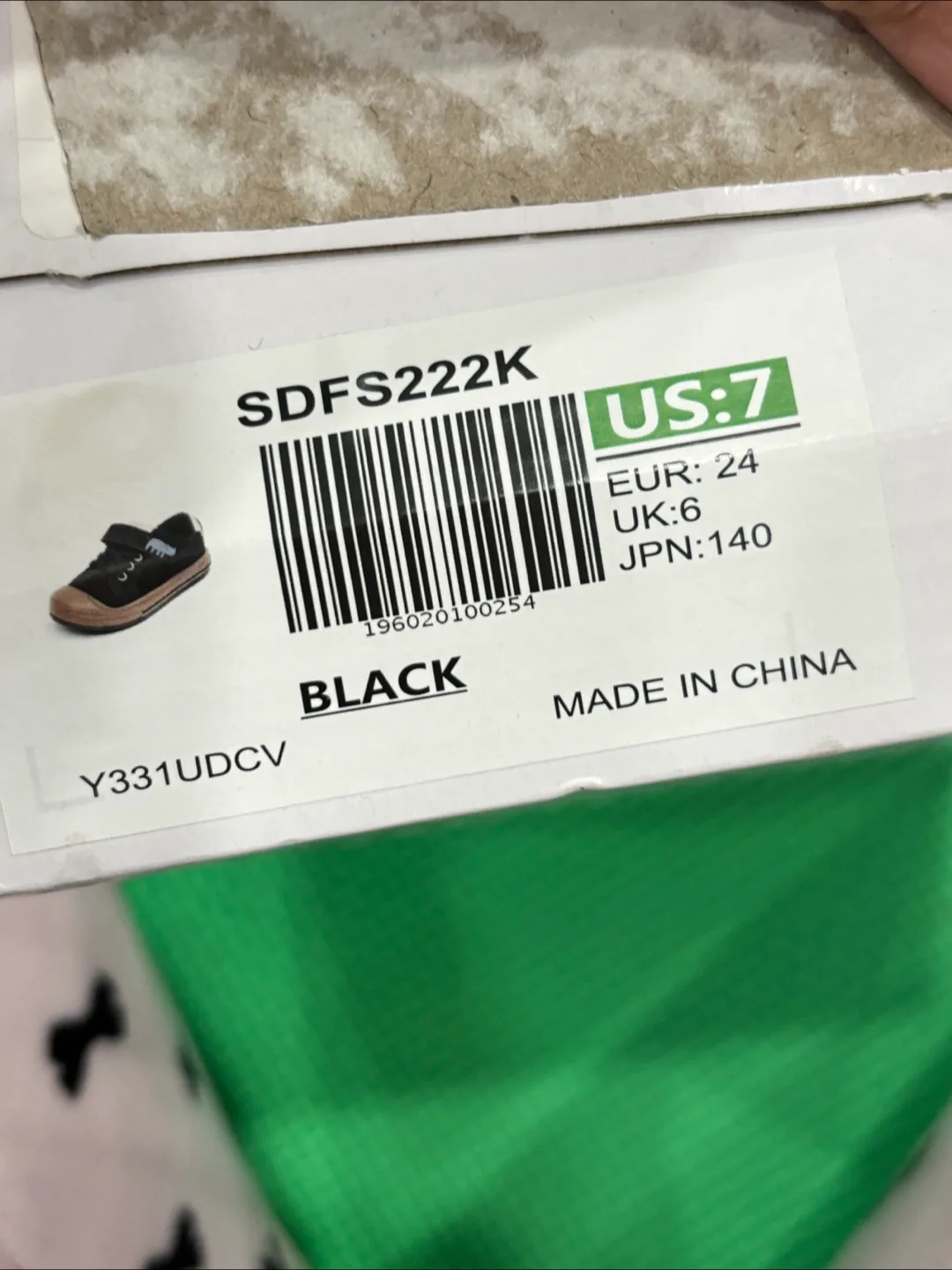 Toddler Black Sneakers Size 7 image indicator(5)