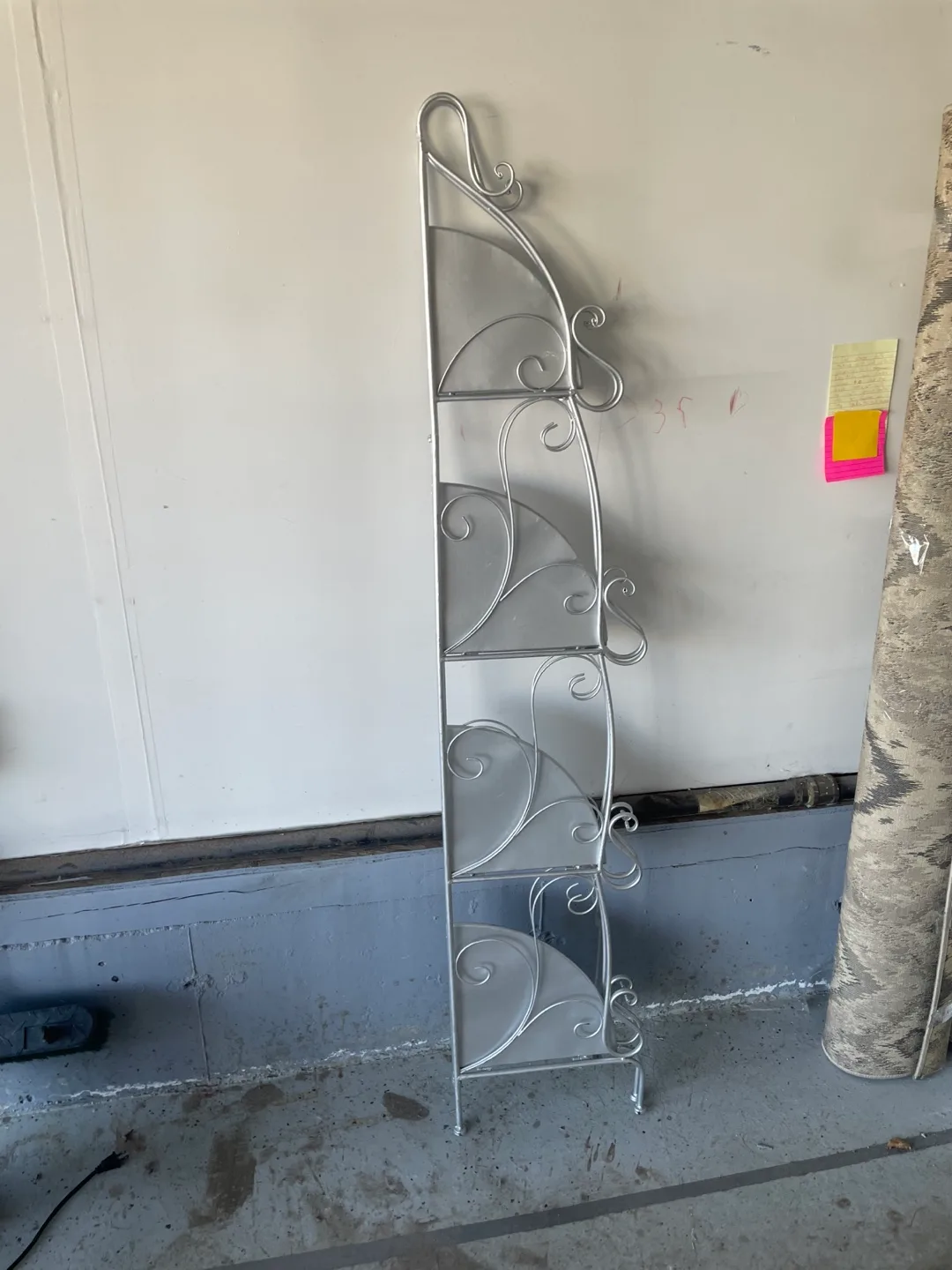 Silver Metal Foldable Corner Shelf image indicator(2)