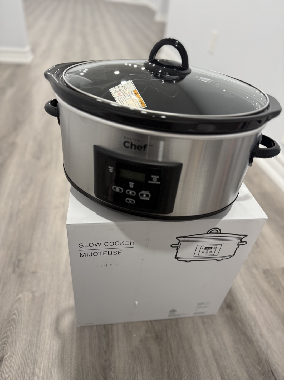 Master Chef 6-Quart Slow Cooker - Stainless Steel - photo 2
