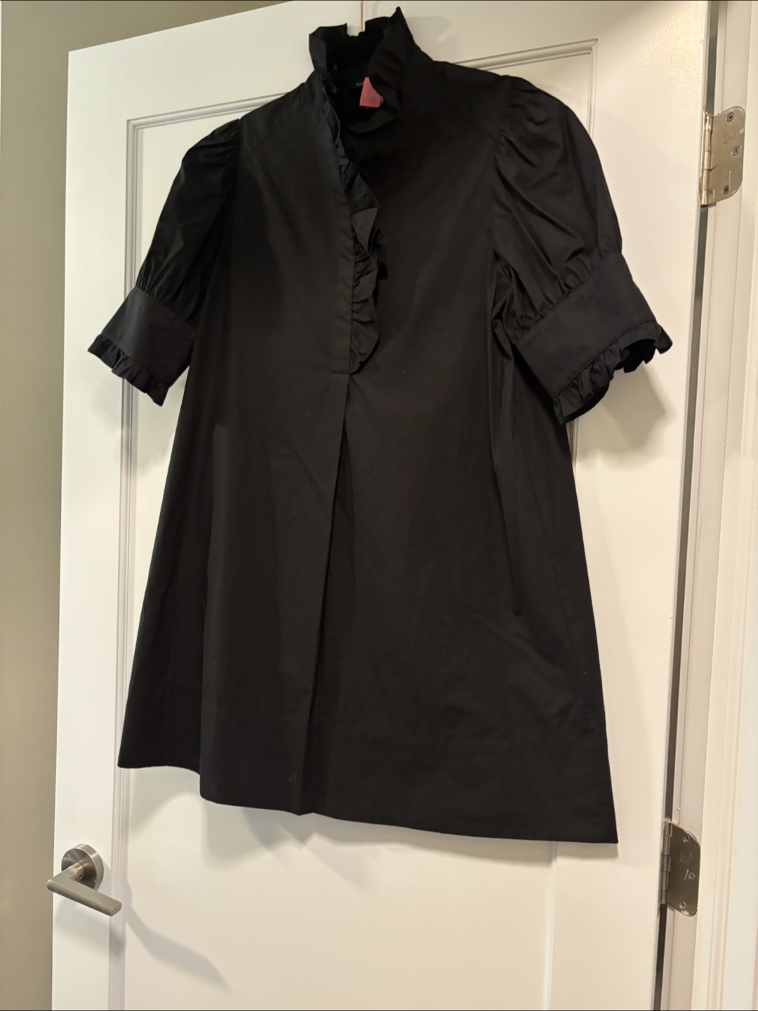 Black Poplin Shirtdress