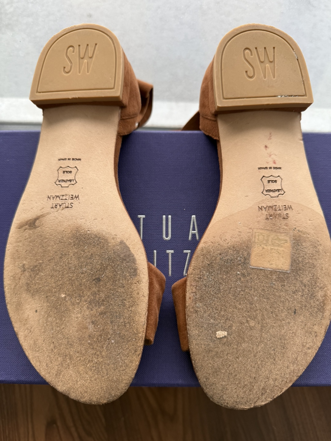 Stuart Weitzman Brown Suede Wrap Sandals - photo 5