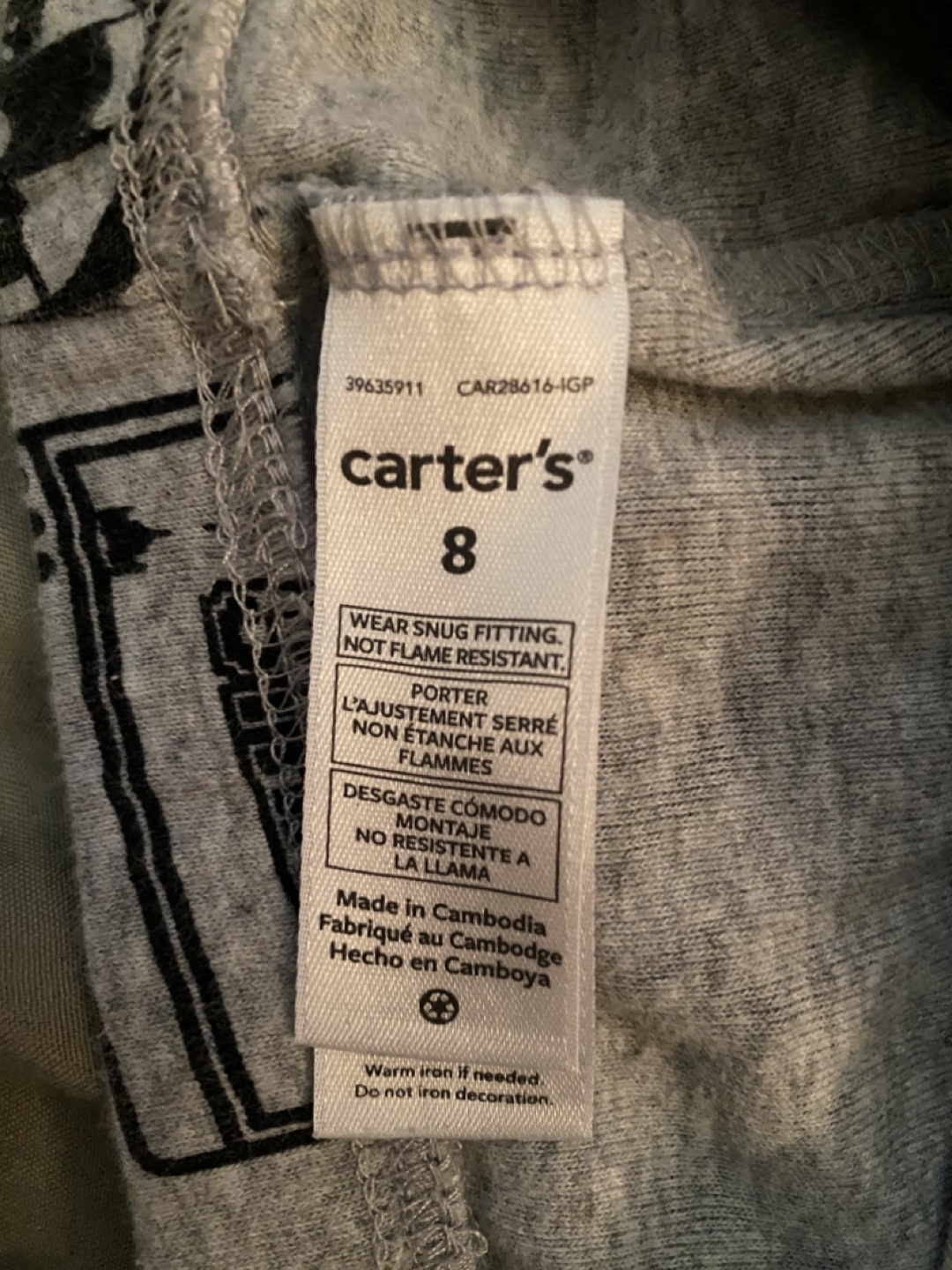Carter's Size 8 Boys' Video Game Pajama Pants - photo 2