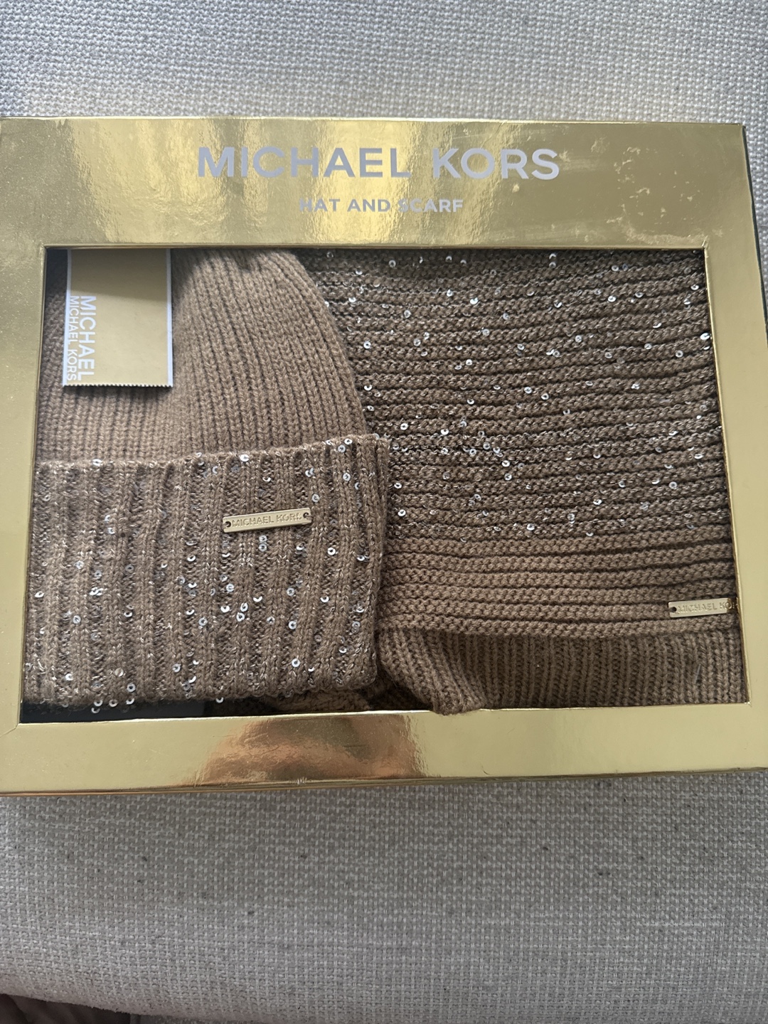 Michael Kors Hat and Scarf Set