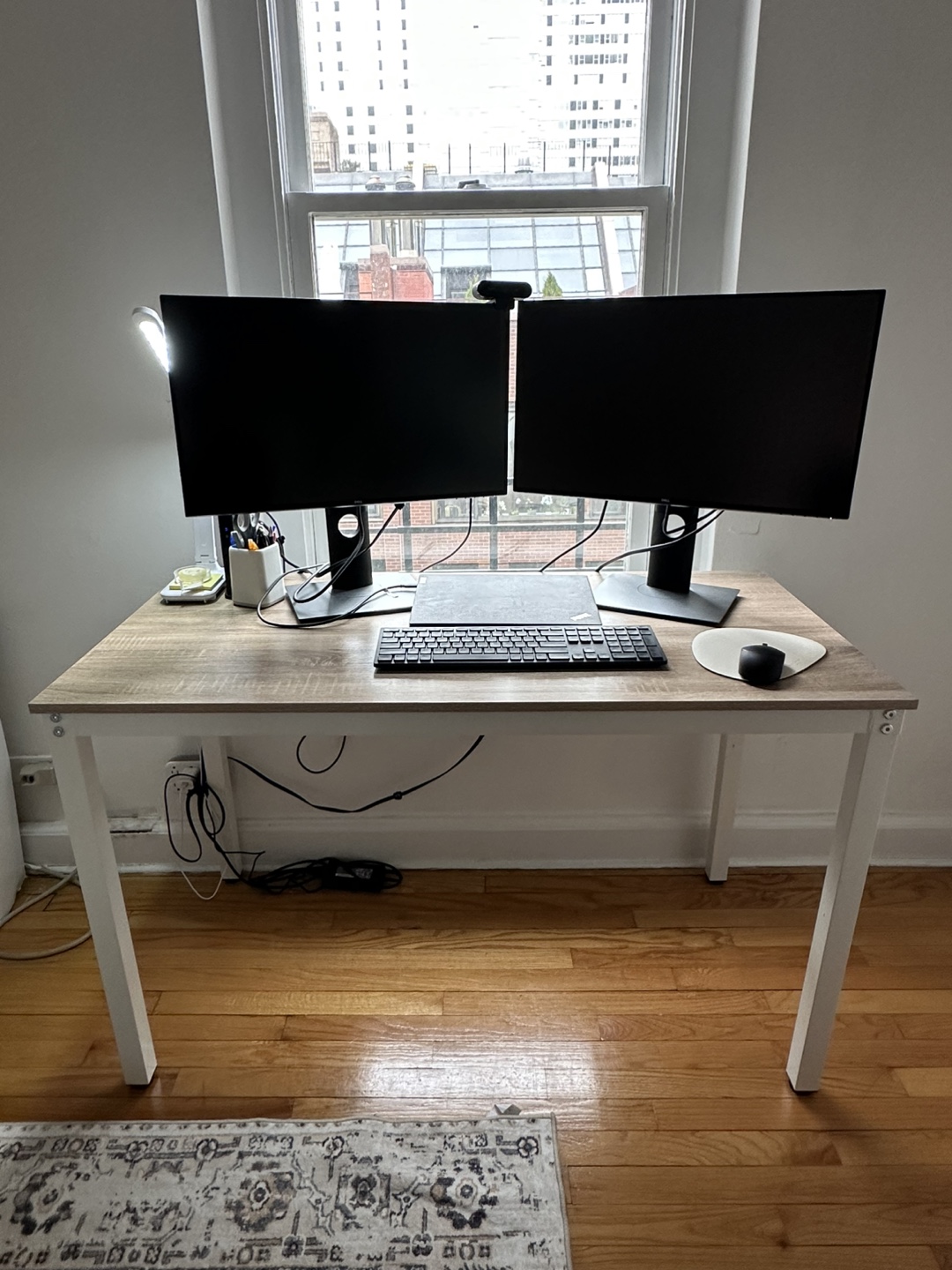 Beige Wooden Desk