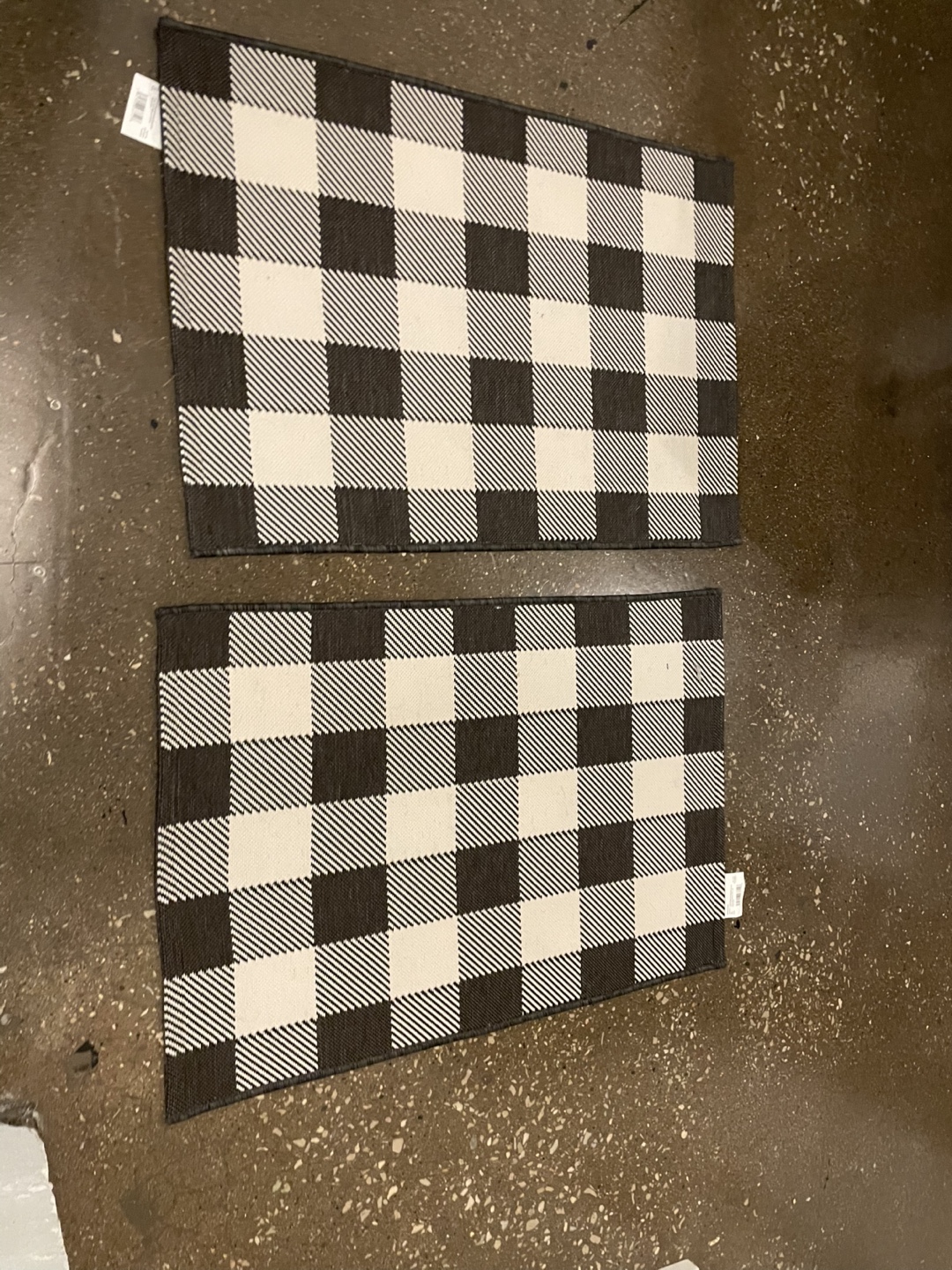 Threshold Striped and Buffalo Check Accent Rugs (Set of 2)