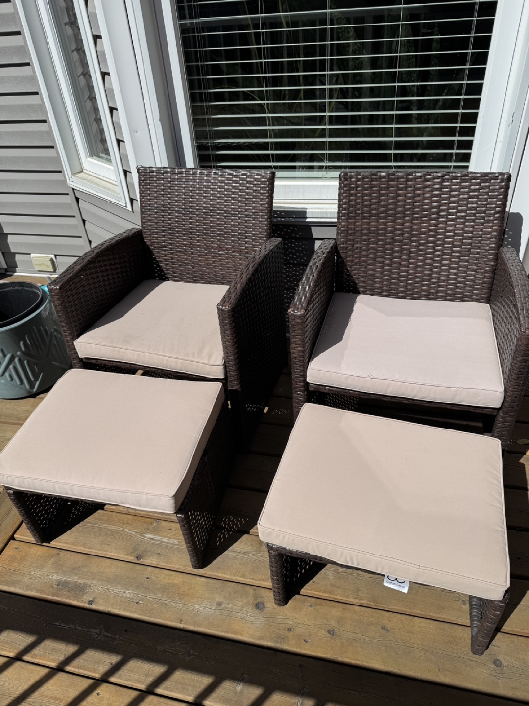 Outdoor Wicker Patio Set