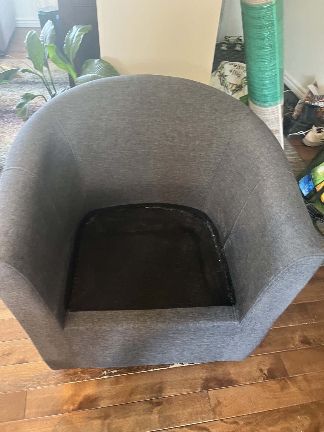 Grey Swivel Accent Chair - photo 2