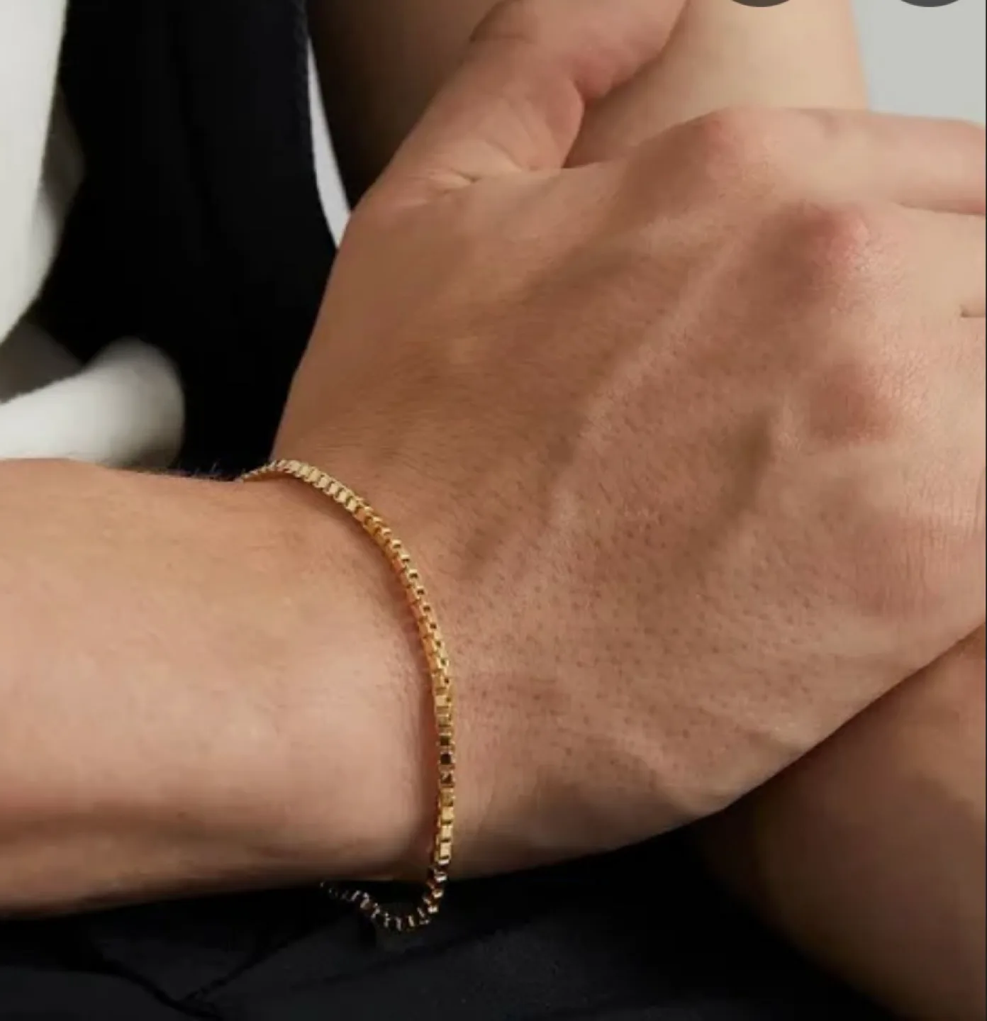 Mejuri 14k Gold Square Box Chain Bracelet image indicator(2)