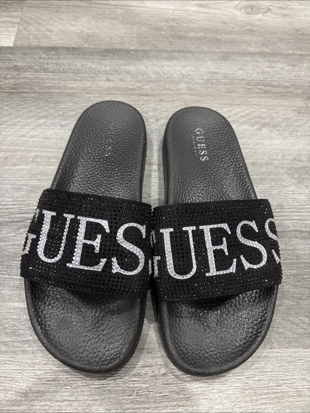 GUESS Rhinestone Slides