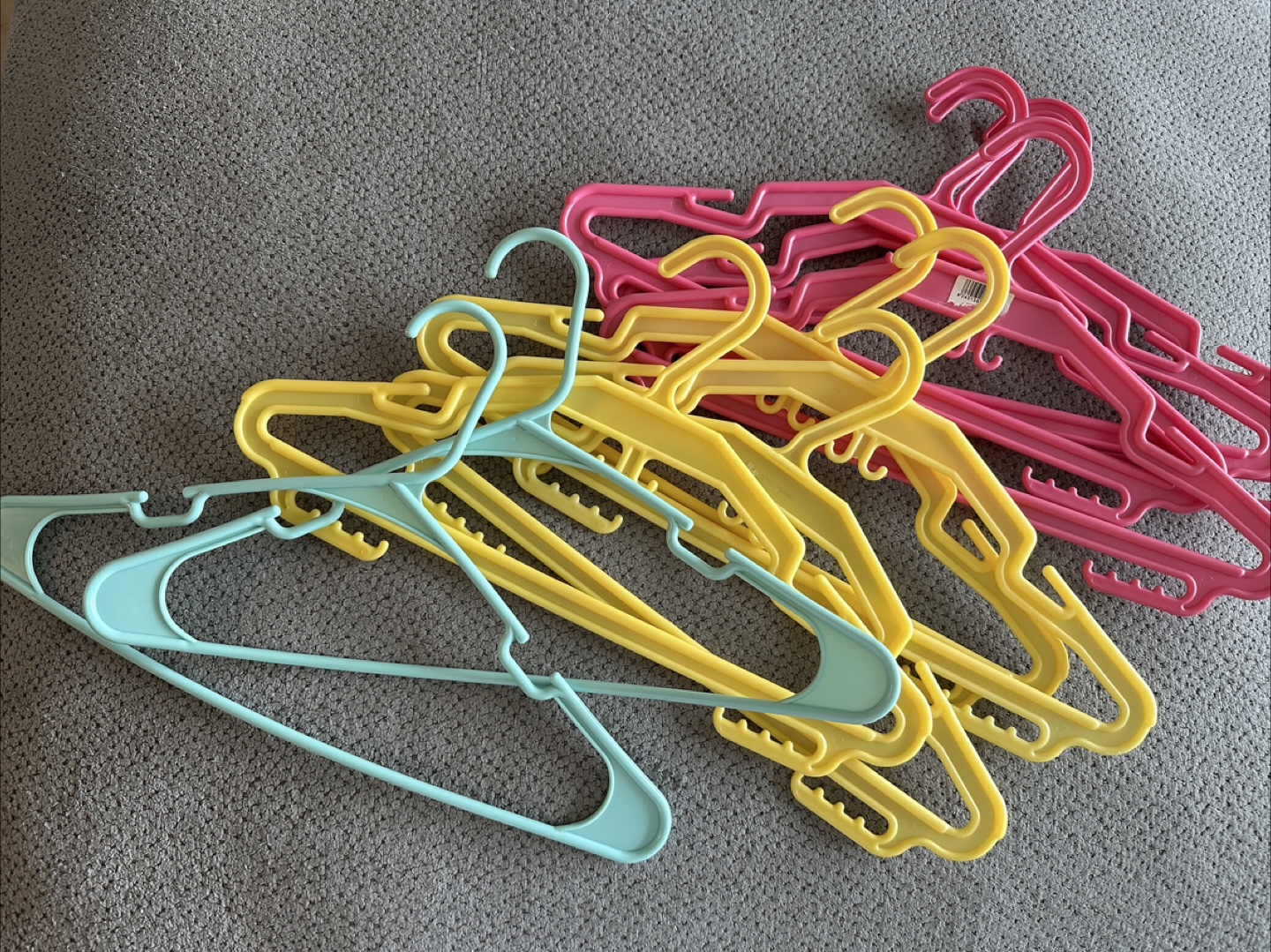 Bundle of Plastic Clothes Hangers