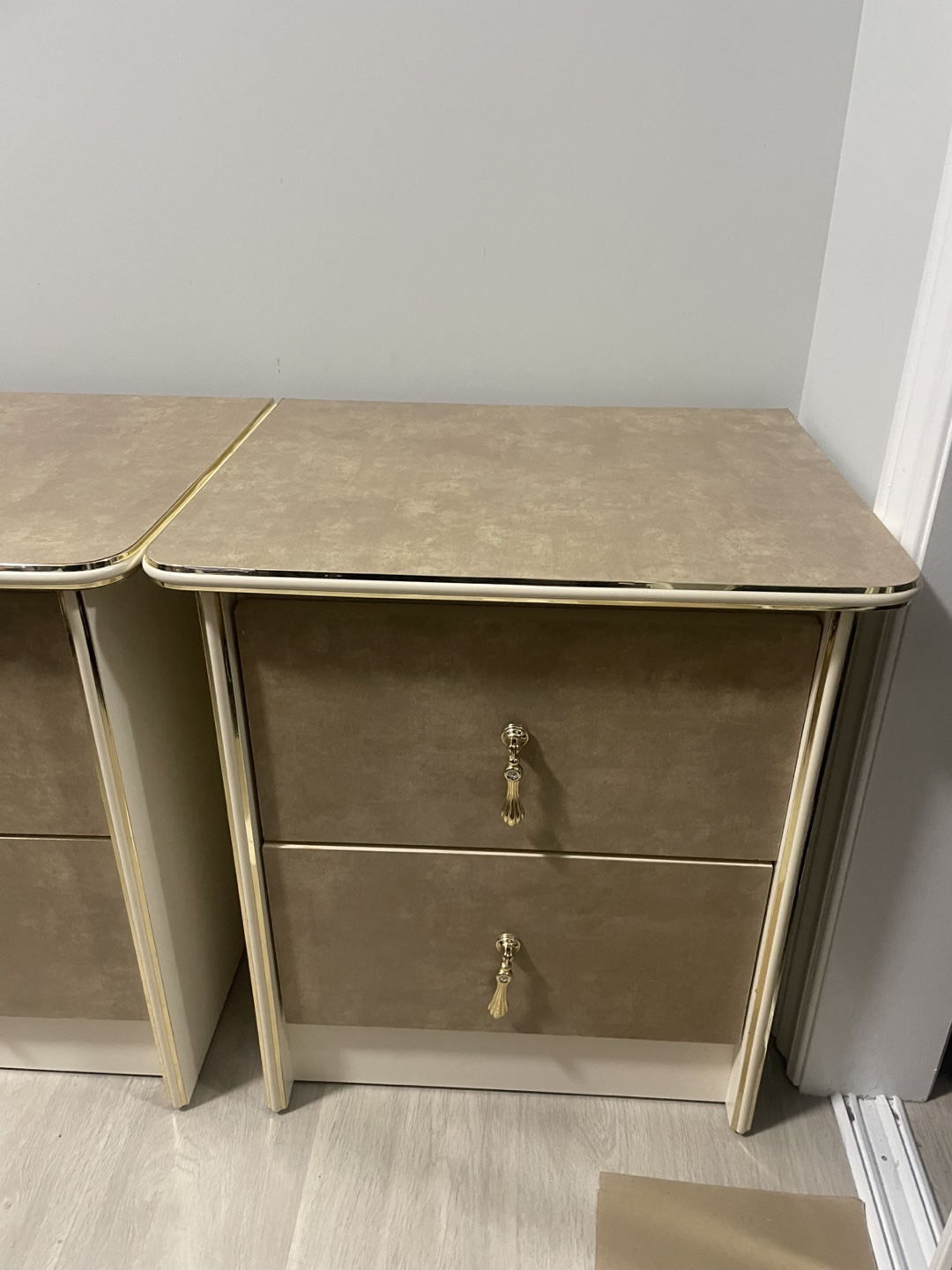 Pair of Two-Drawer Nightstands - photo 2
