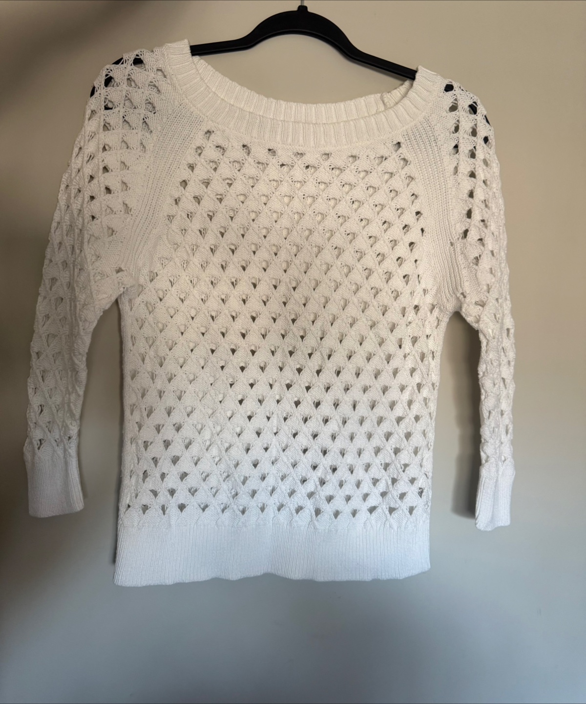 American Eagle Outfitters White Knit Sweater