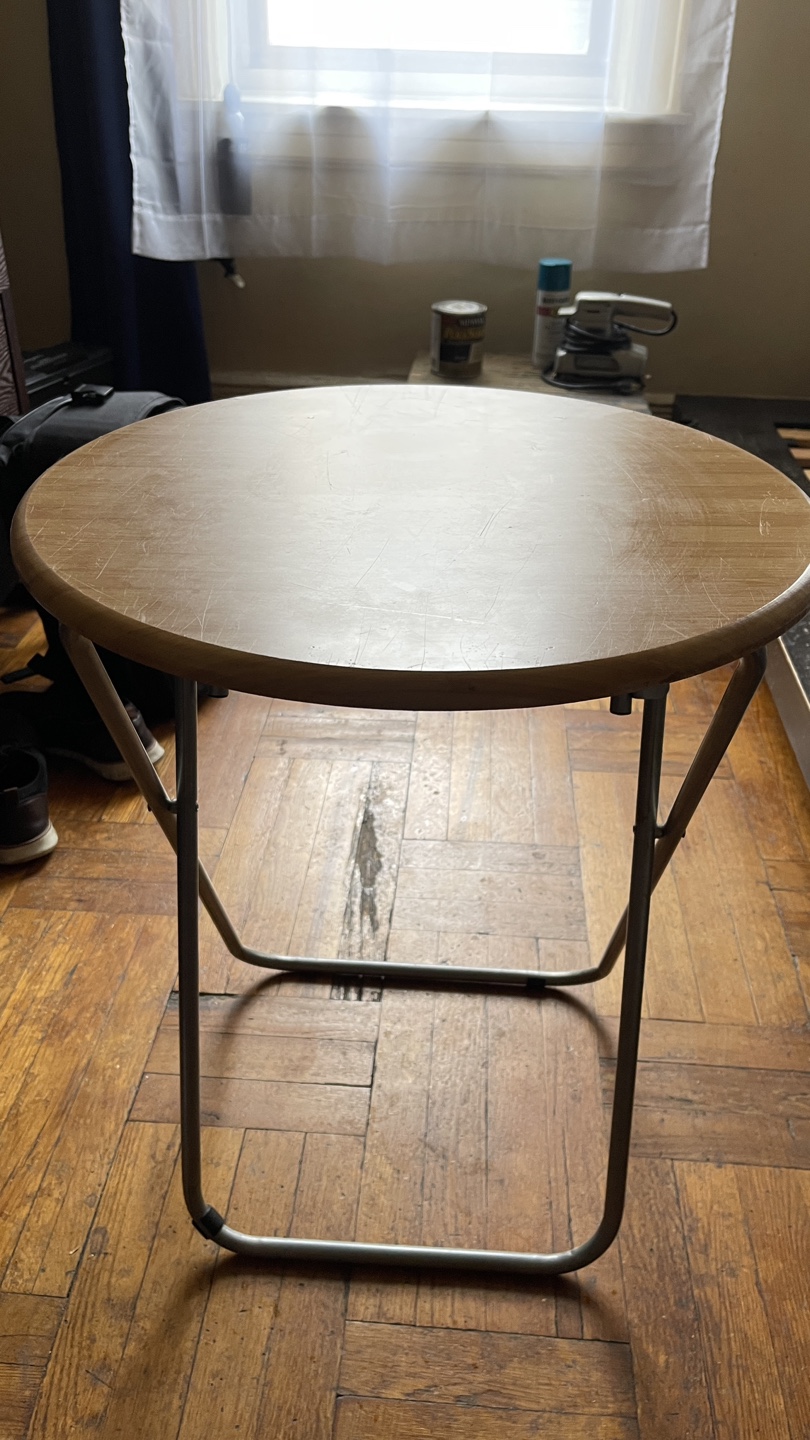 Small Round Folding Table